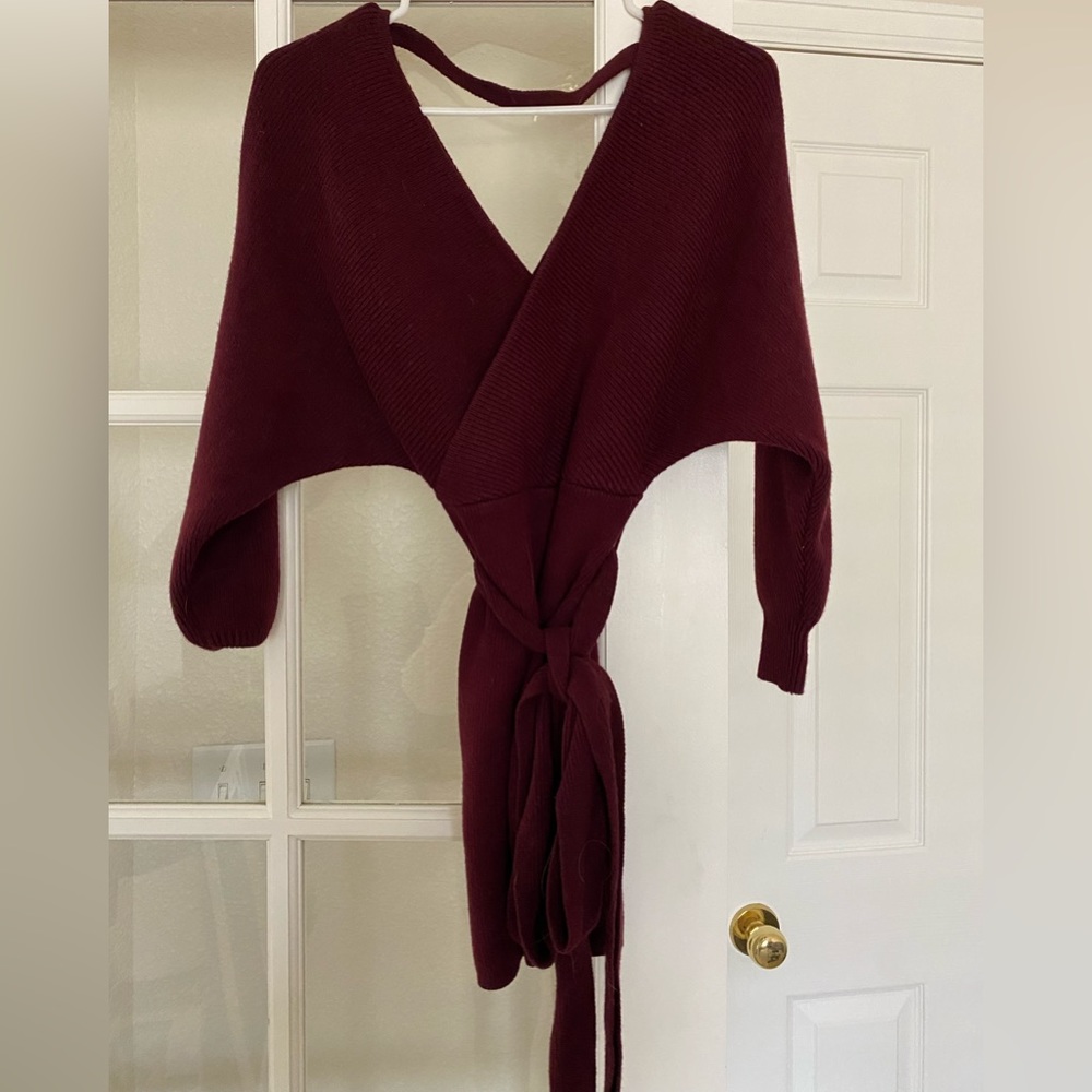 Vici Burgundy Sweater Dress